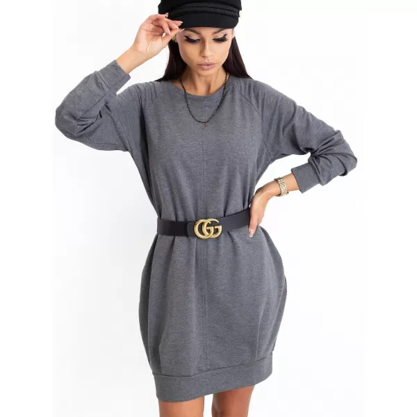  Obleka BASIC FEEL GOOD RV-TU-5184.93P TEMNO SIVA 