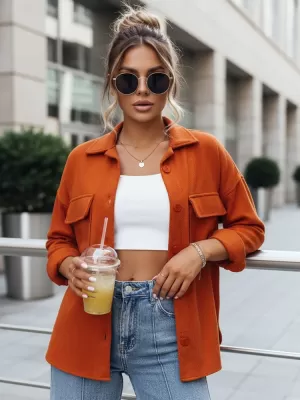 Ženska jakna DSTREET TY3510 ORANŽNA