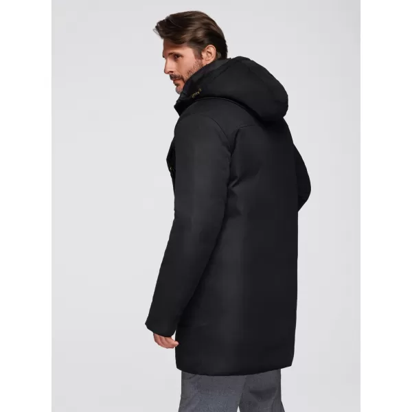  Moška parka OMBRE OM-JAPJ-0287 ČRNA 