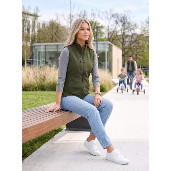  Ženski softshell telovnik ALTISPORT NoPrint NP/ALW965 VOJAŠKI 