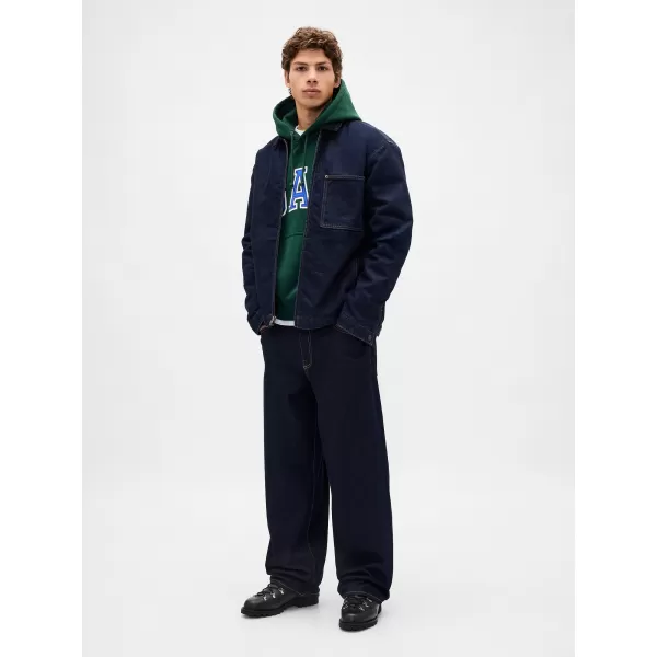  Moški pulover GAP HEAVYWEIGHT LOGO HOODIE PULLOVER 823104-03 GLOBOKI LOVEC 