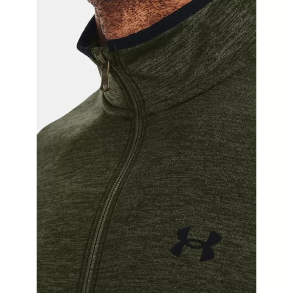 Moški pulover UNDER ARMOUR UA ARMOUR FLEECE 1/2 ZIP ZELENA 