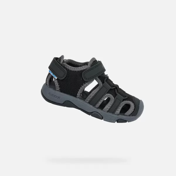  Sandale za fante GEOX MULTY B650FA05014C9999 ČRNA 