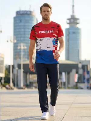 Moška vrhunska majica s kratkimi rokavi ALTISPORT VOJ/ALM036HR/TR01 HRVAŠKA