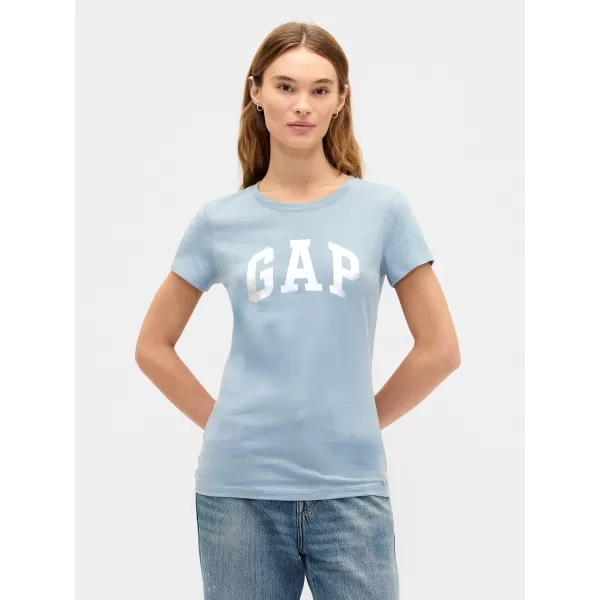  Ženska majica s kratkimi rokavi GAP LOGO TEE 843334-00 ELITNO MODRA 