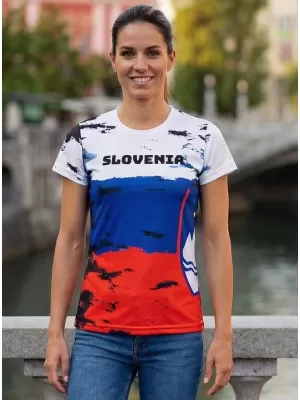 Ženska vrhunska majica s kratkimi rokavi ALTISPORT VOJ/ALW036SI/TR01 SLOVENIJA