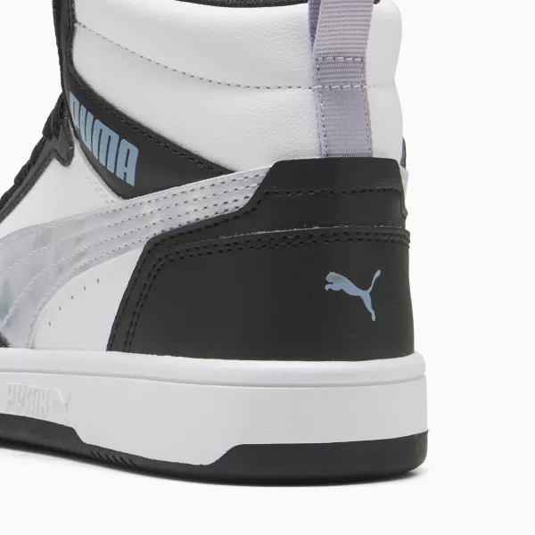  Ženski čevlji PUMA REBOUNDV6MIDSPACEBELLEJR 402768-02 PUMA ČRNA/LILA CRUSH/BELA 