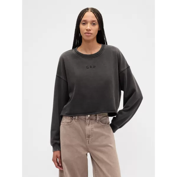  Ženski pulover GAP LOGO SWEATSHIRT 799277-01 NOČ BREZ MESECA 