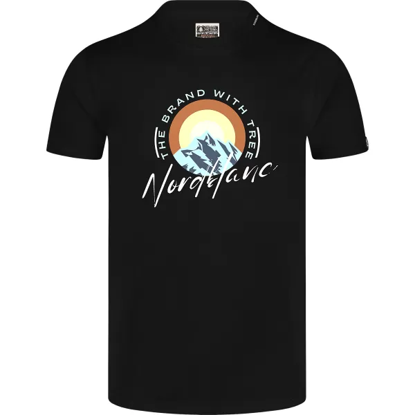  Moška majica s kratkimi rokavi NORDBLANC SUNRISE NBSMT8152 ČRNA 