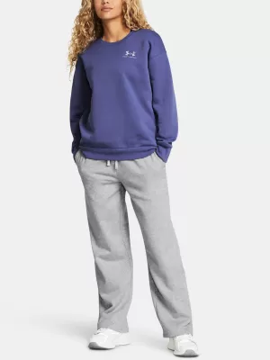 Ženske športne hlače UNDER ARMOUR UA RIVAL FLC STRAIGHT PANT 1381847-011 SIVA