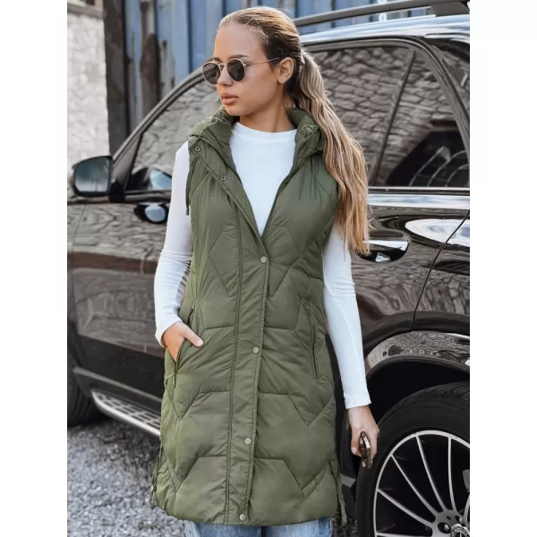  Ženski plašč DSTREET TY5264 ZELENA 