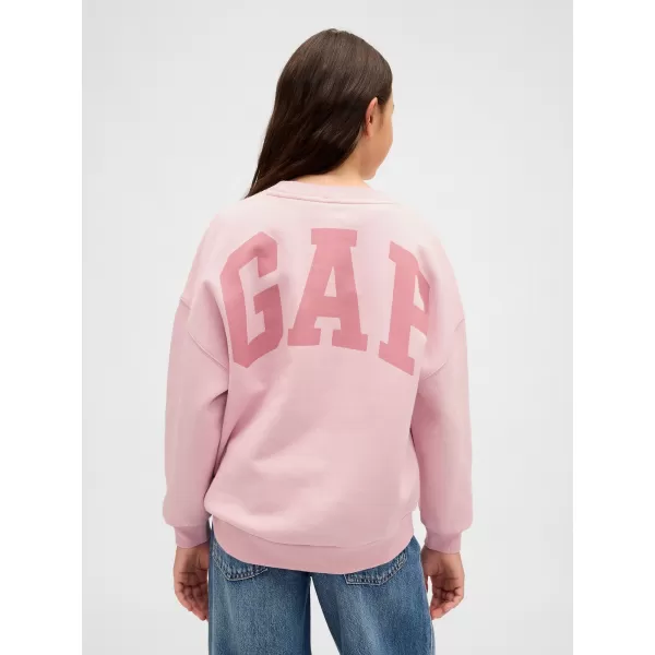  Otroški pulover GAP CREW SWEATSHIRT 847142-01 ČISTO ROZA 