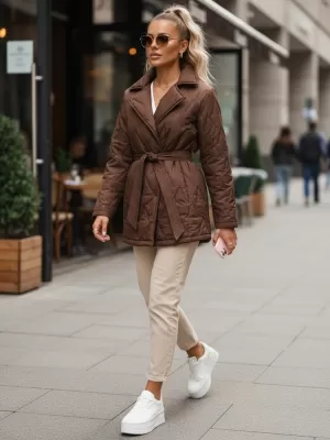 Ženska jakna DSTREET TY5586 RJAVA