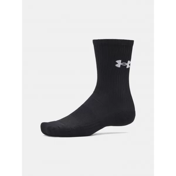  Nogavice UNDER ARMOUR PERFORMANCE COTTON 3P CRW 6009685-008 ČRNA 
