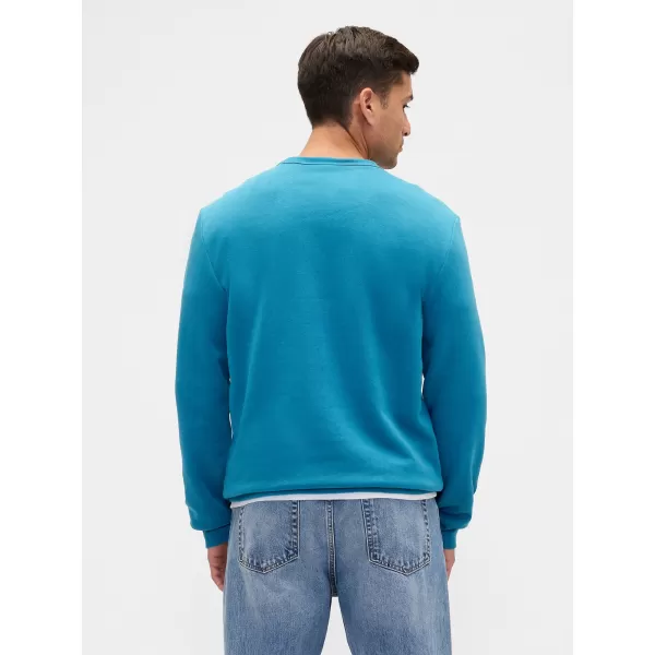  Moški pulover GAP LOGO SWEATSHIRT 645634-17 MODROZELENA SKRILAVEC 