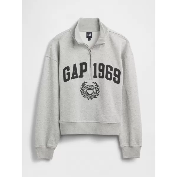  Ženski pulover GAP LOGO HALF ZIP 852841-04 HEATHER SIVA 