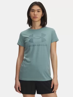 Ženska majica s kratkimi rokavi UNDER ARMOUR UA LOGO SS 1356305-323 ZELENA