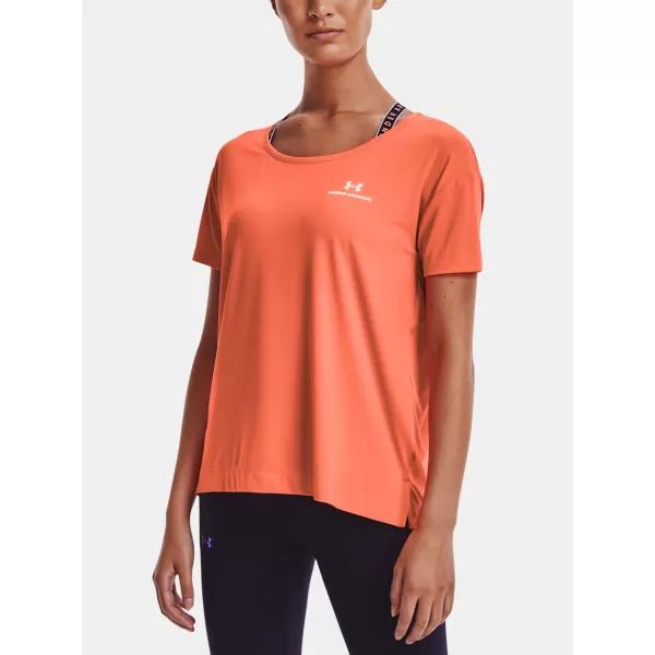  Ženska majica s kratkimi rokavi UNDER ARMOUR UA RUSH ENERGY SS ORANŽNA 