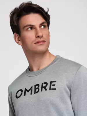 Moški pulover OMBRE B1711 SIVI MELANŽ