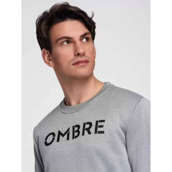  Moški pulover OMBRE B1711 SIVI MELANŽ 