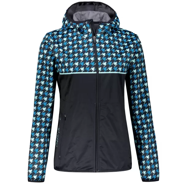  Ženska vrhunska softshell jakna ALTISPORT VOJ/ALW048JACK01 ČRNA IN MODRA 