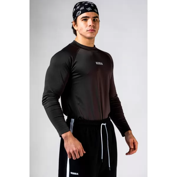  Brezšivna majica z dolgimi rokavi POWER 901 BLACK Nebbia 