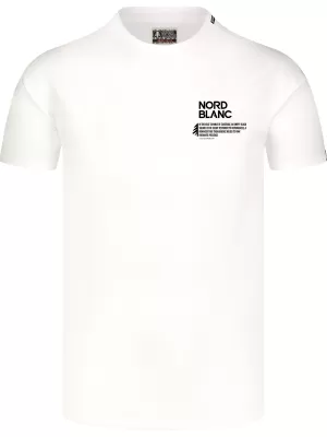 Moška majica s kratkimi rokavi NORDBLANC NOTHINGNESS NBSMT8150 BELA