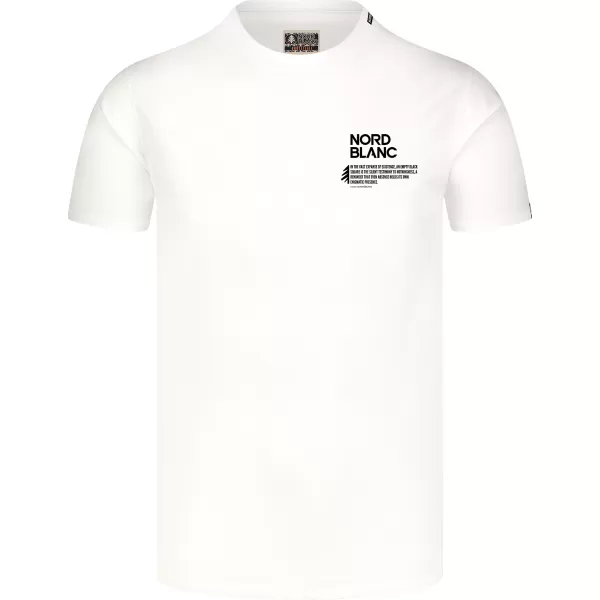  Moška majica s kratkimi rokavi NORDBLANC NOTHINGNESS NBSMT8150 BELA 