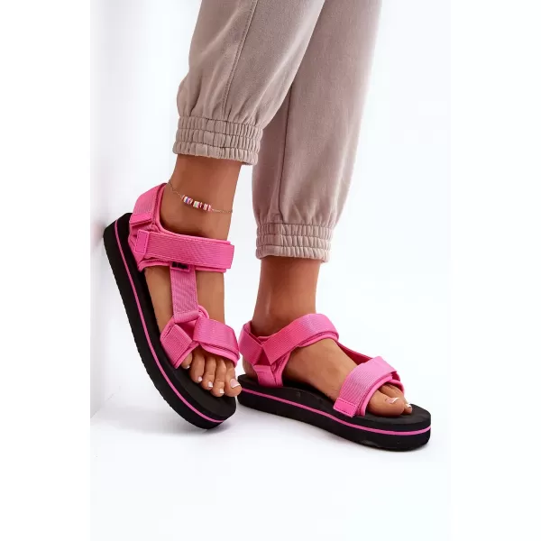  Ženske sandale LEE COOPER LCW-23-34-2613 ČRNA/FUKSIJA 
