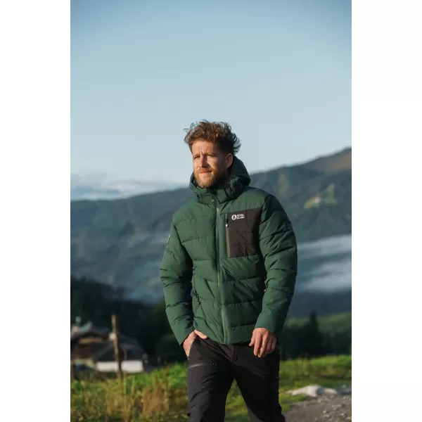  Moška zimska jakna NORDBLANC BRAMBLE NBWJM8258 TEMNO ZELENA 