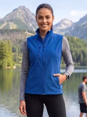 Ženski softshell telovnik ALTISPORT NoPrint NP/ALW965 KRALJEVSKO MODRA