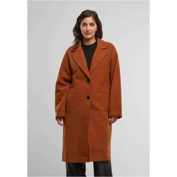  Ženski plašč URBAN CLASSICS TB6073 LISIČJA RJAVA 