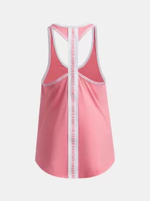 Dekliški brezrokavnik UNDER ARMOUR TECH KNOCKOUT TANK 1363374-600 ROZA
