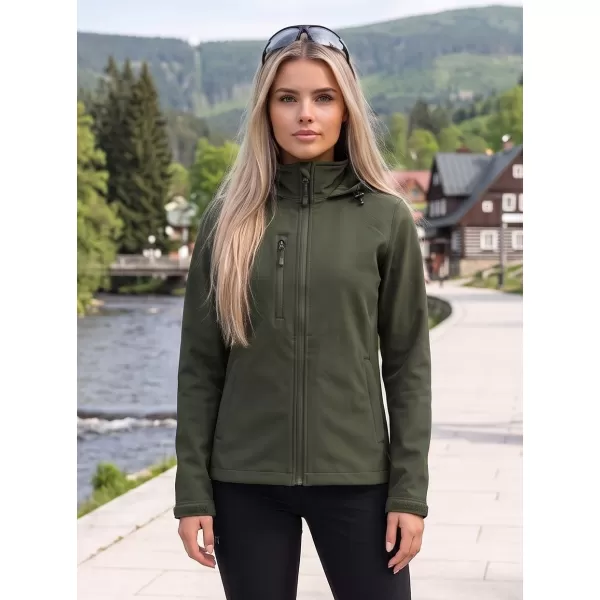  Ženska softshell jakna ALTISPORT NoPrint NP/ALW945 VOJAŠKI 