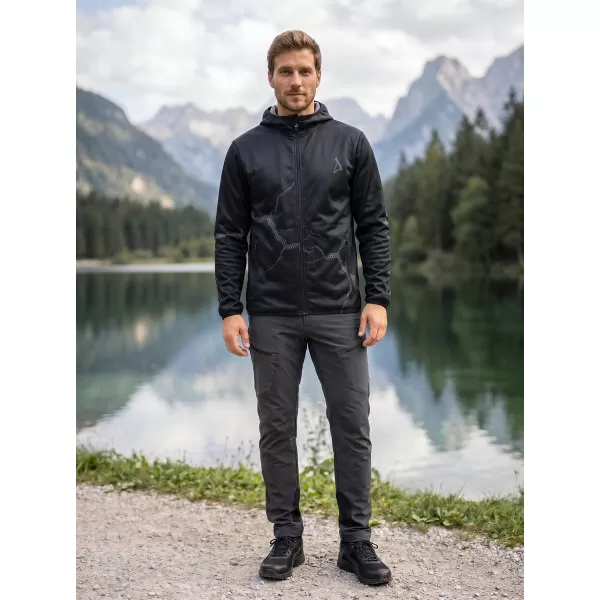  Moška vrhunska softshell jakna ALTISPORT VOJ/ALM129JACK01 ČRNO SIVA 
