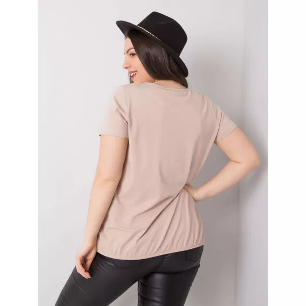  Ženska majica s kratkimi rokavi BASIC FEEL GOOD RV-TS-6320.85P BEŽ 