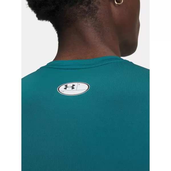  Moška majica s kratkimi rokavi UNDER ARMOUR UA HG ARMOUR COMP SS ZELENA 