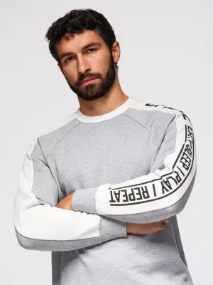 Moški pulover OMBRE OM-SSNZ-0200 SIVI MELANŽ