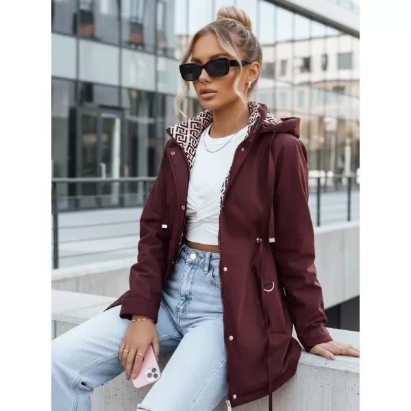  Ženska jakna DSTREET TY5349 BORDO 