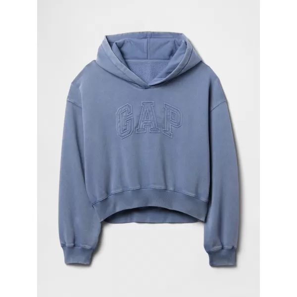  Ženski pulover GAP LOGO PULLOVER HOODIE 746918-01 BAINBRIDGE MODRA 