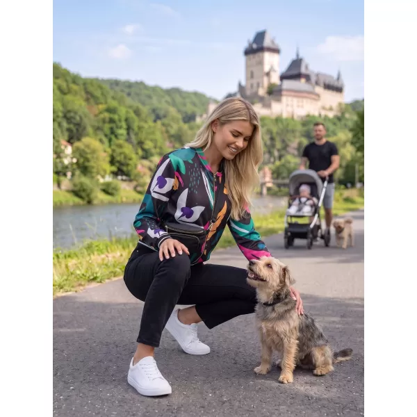  Ženska jakna ALTISPORT HADARIT ČRN VZOREC 