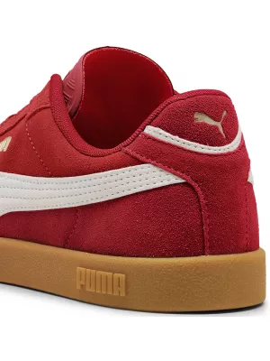 Škornji PUMA CLUB II ERA SUEDE 400717-08 FORATRED/P.WHITE/ FORATRED/P.WHITE/PUMA GOLD