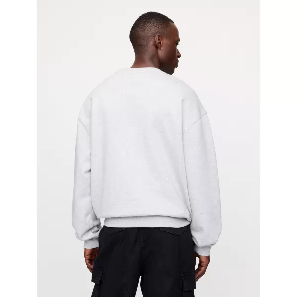  Moški pulover GAP LOGO CREW SWEATSHIRT 616625-00 SVETLO SIVO VRESJE 