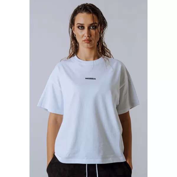  Majica sproščenega kroja POWER 894 WHITE Nebbia 