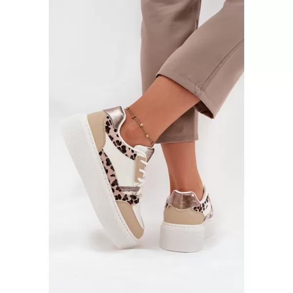  Ženske superge BIG STAR SS274357 WHITE/BEIGE Big Star Shoes 