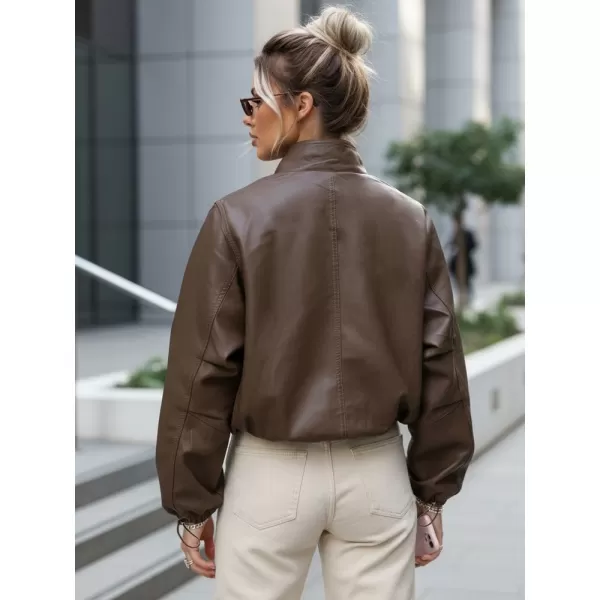  Ženska jakna DSTREET TY5596 RJAVA 