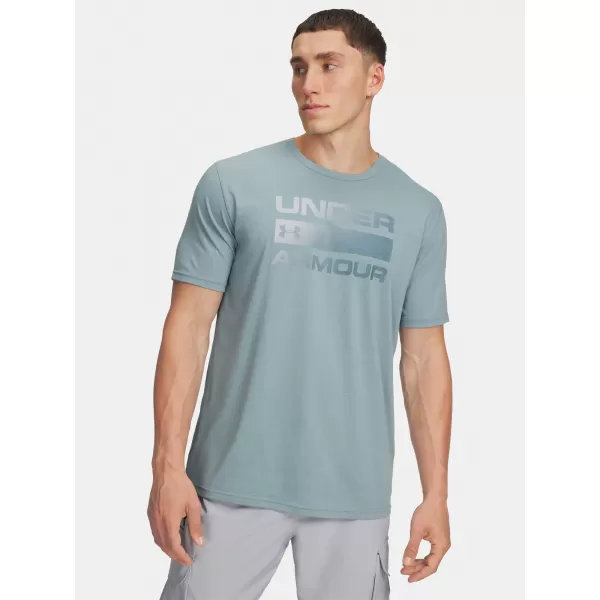  Moška majica s kratkimi rokavi UNDER ARMOUR UA TEAM ISSUE WORDMARK SS 1329582-323 ZELENA 