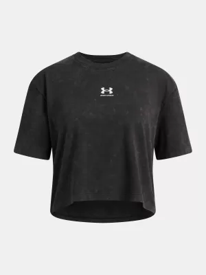 Dekliška majica s kratkimi rokavi UNDER ARMOUR UA G RIVAL WASH SS 6011673-001 ČRNA