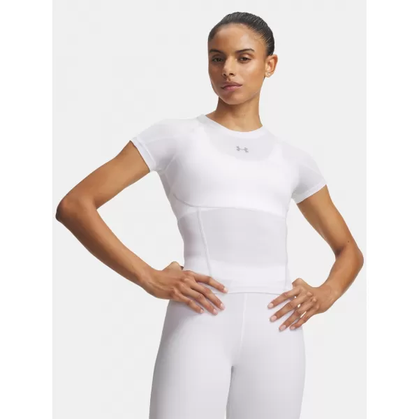  Ženska majica s kratkimi rokavi UNDER ARMOUR HEATGEAR ELITE SS 6015368-100 BELA 