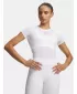Ženska majica s kratkimi rokavi UNDER ARMOUR HEATGEAR ELITE SS 6015368-100 BELA